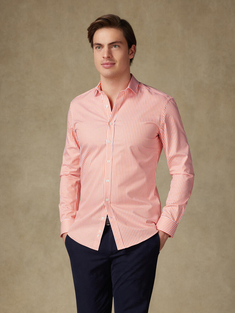 Chemise Barry à rayures orange Chemises Homme