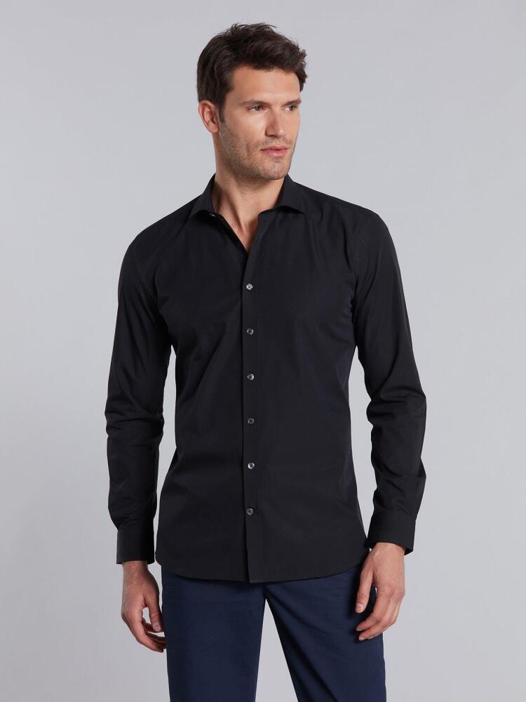 Chemise Benny en twill noir Chemises Homme