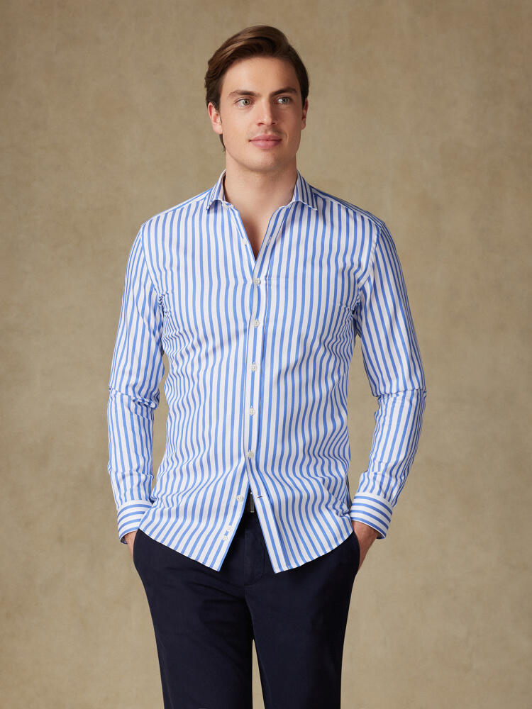 Chemise Billy à rayures bleues Chemises Homme