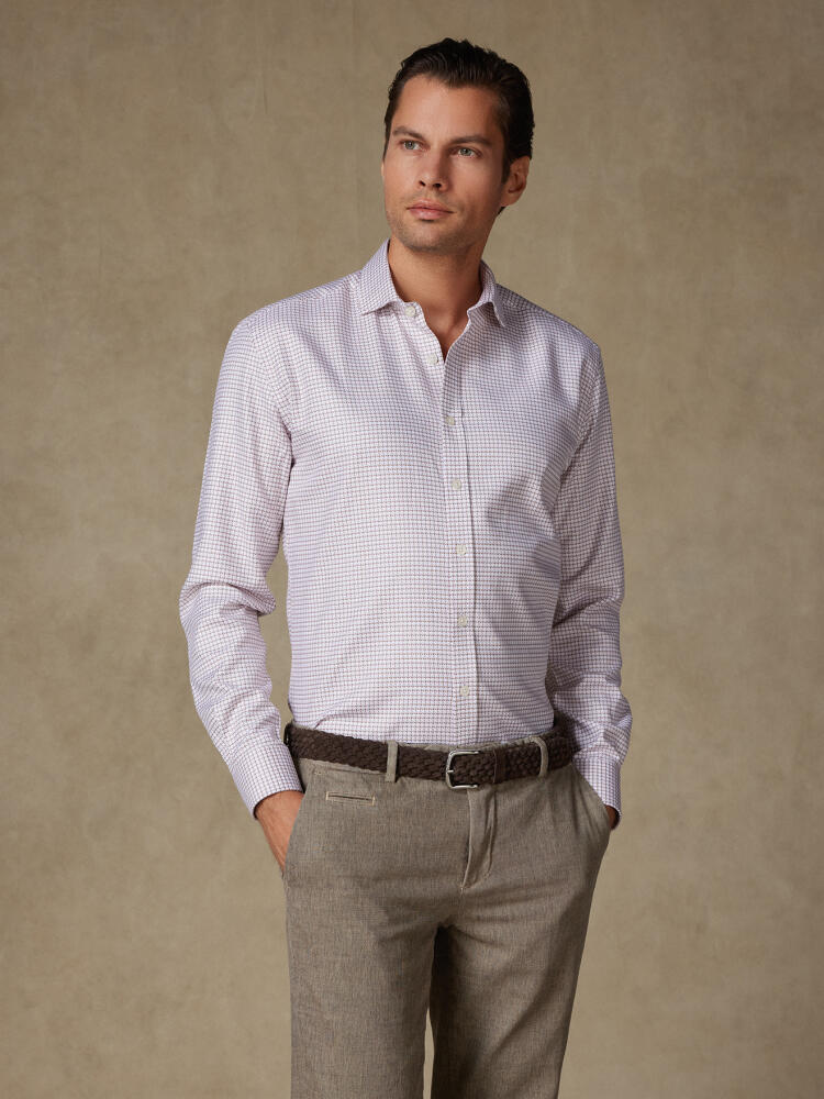 Chemise Brent à carreaux grèges Chemises Business Classique