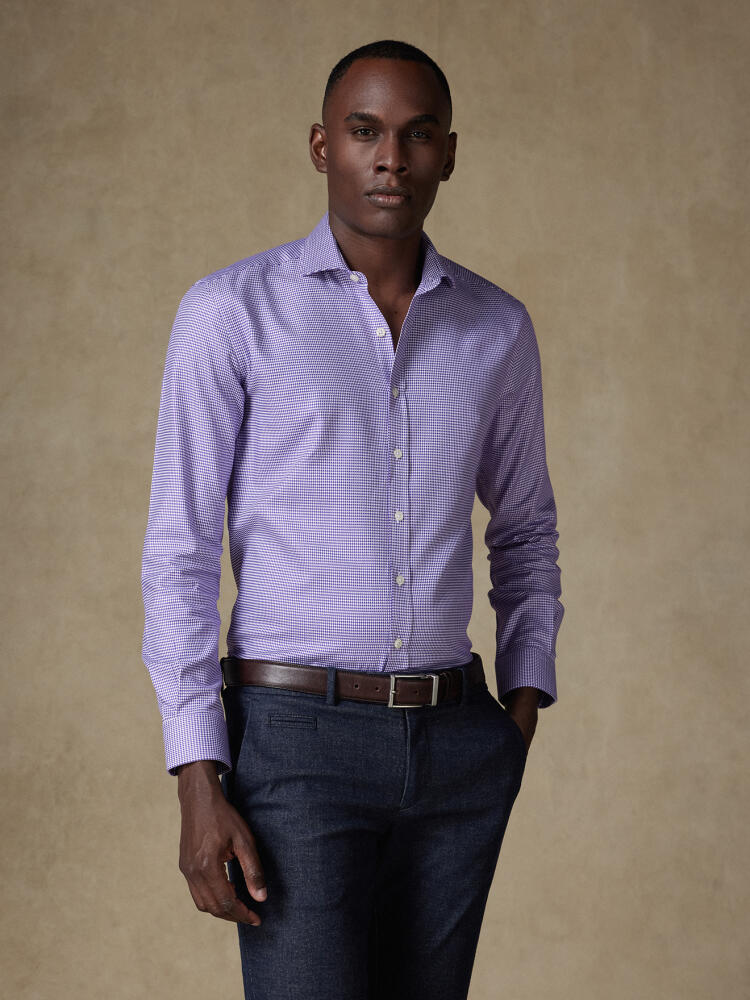 Chemise Bud en twill violet Chemises Business Classique