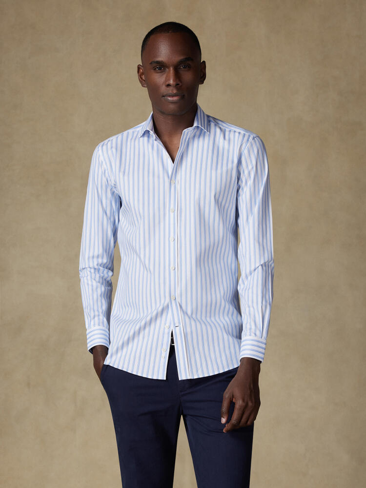 Chemise Casper à rayures ciel Chemises Homme