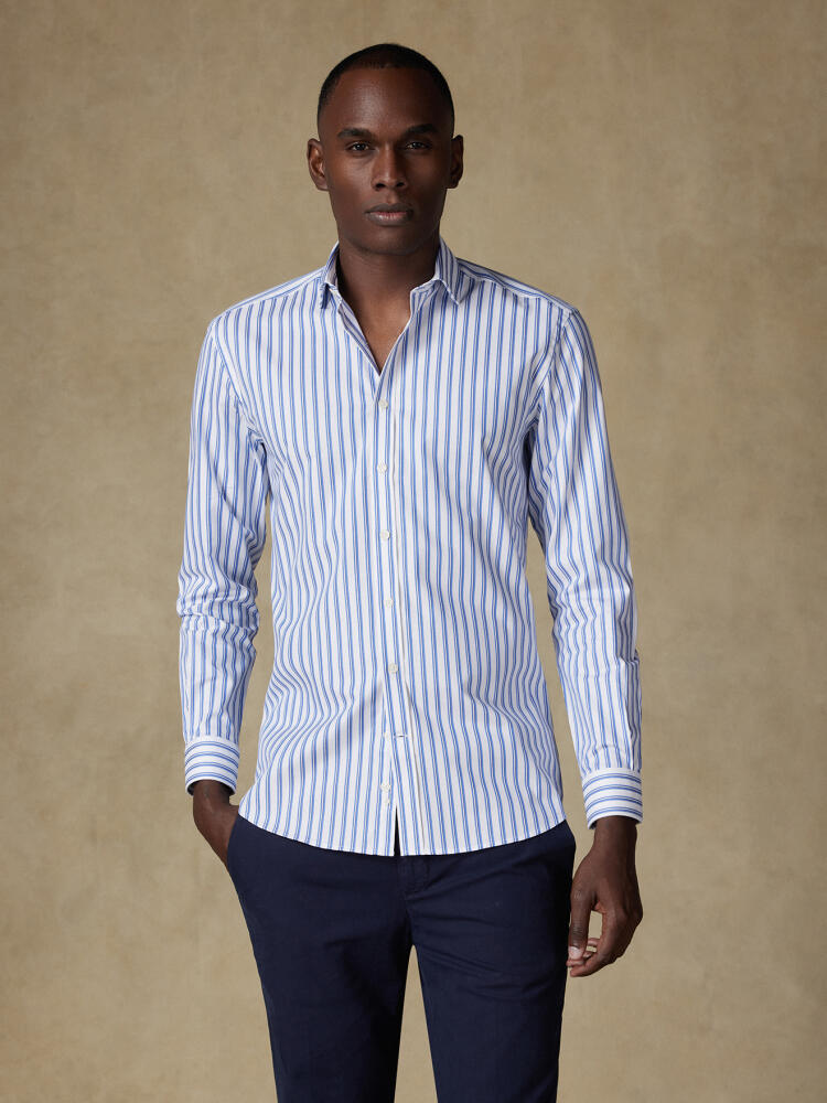 Chemise Casper à rayures bleues Chemises Homme