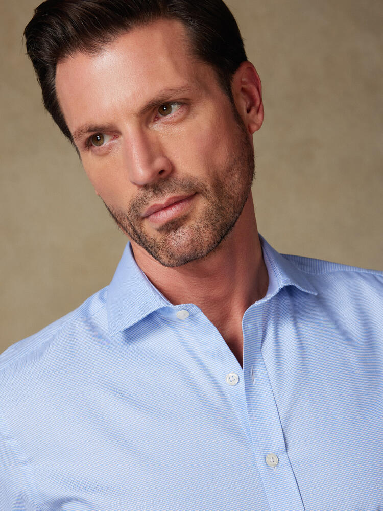 Chemise Conan texturée ciel Chemises Homme