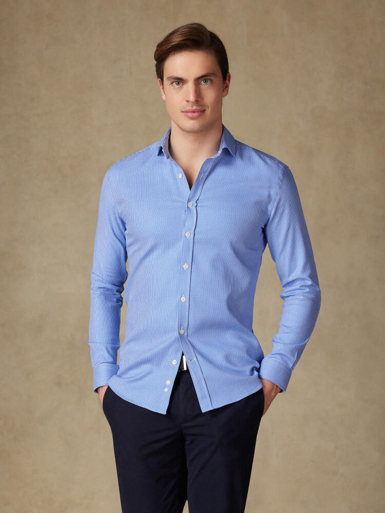 Chemise Creed texturée bleue Chemises Homme