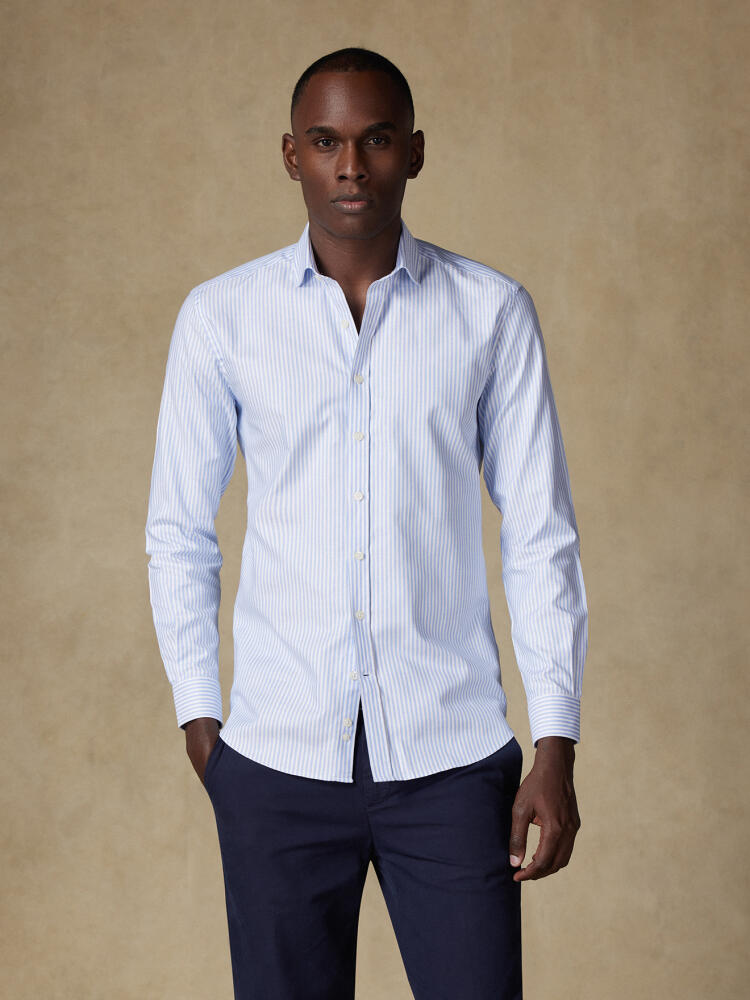 Chemise Darius à rayures ciel Chemises Homme