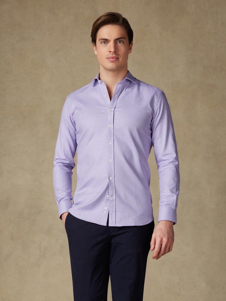 Chemise Elli en twill parme Chemises Homme