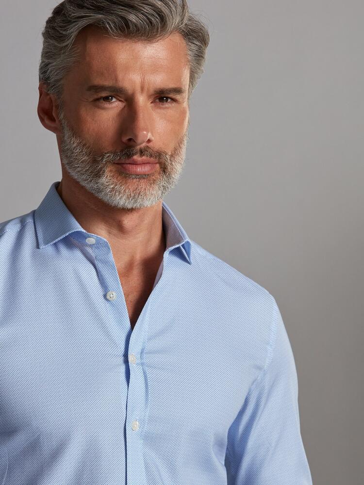 Chemise Finn à motifs imprimés ciel Chemises Homme