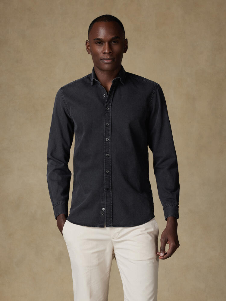 Chemise Gustav en denim carbone Chemises Homme