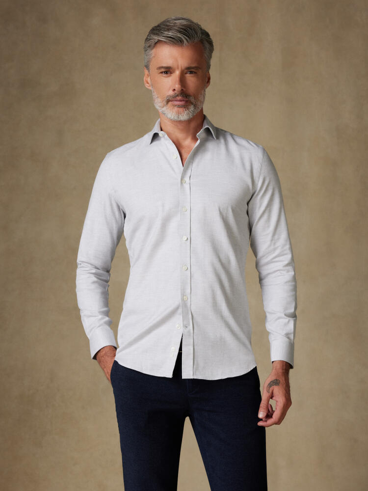 Chemise Hall en flanelle grise Chemises Homme