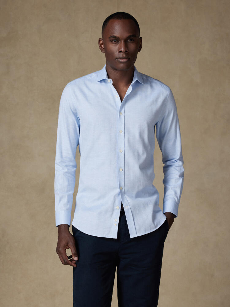 Chemise Hall en flanelle ciel Outlet