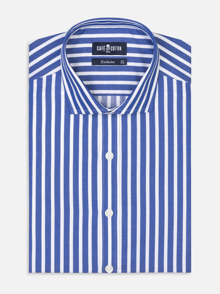 Chemise cintrée Herb à rayures kaki - Vert - Chevron - Monsieur | Café