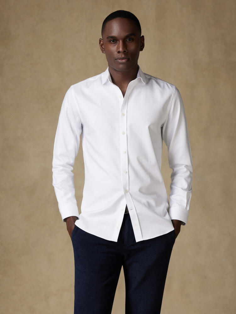 Chemise en Chevron blanc Chemises Homme