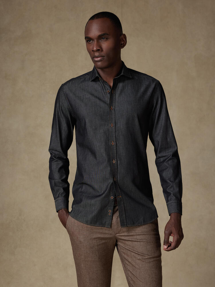 Chemise Joey en denim carbone Chemises Casual Classique