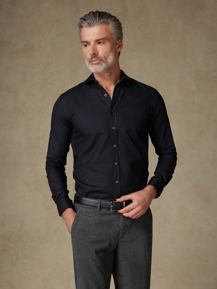 Chemise Leelan texturée noire Chemises Homme