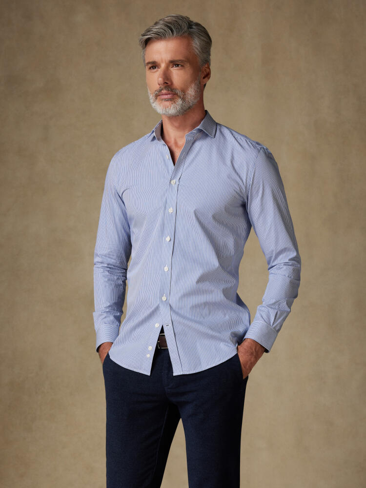 Chemise Matteo à rayures marine Chemises Homme