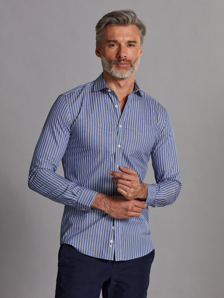 Chemise Maxwel à rayures marine Chemises Homme
