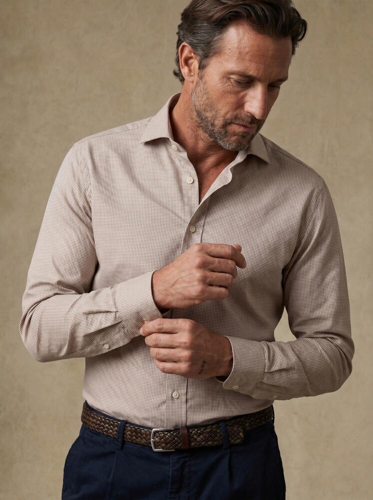 Chemise Micah en vichy sable Chemises Homme