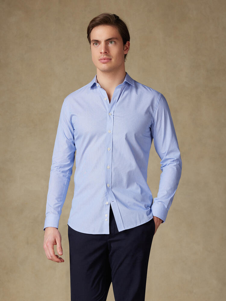 Chemise en mille raies marine Chemises Homme