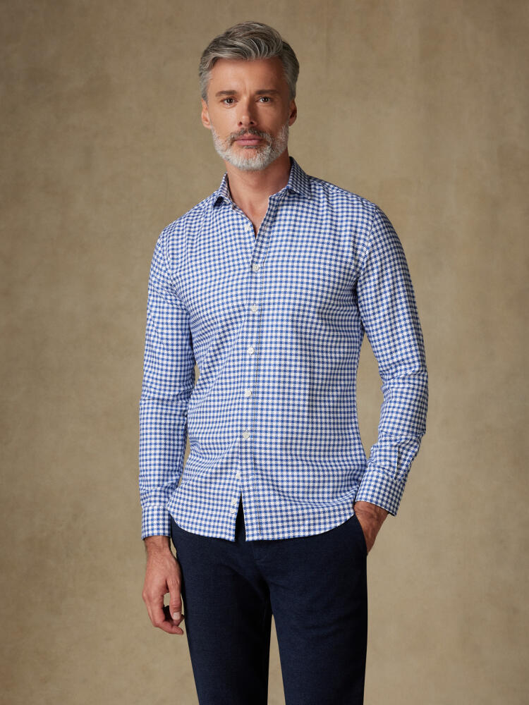 Chemise Moore à carreaux marine Chemises Homme