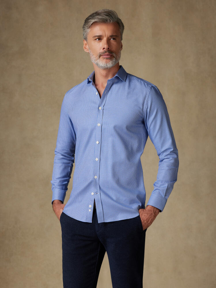 Chemise Morris en twill bleu Chemises Homme