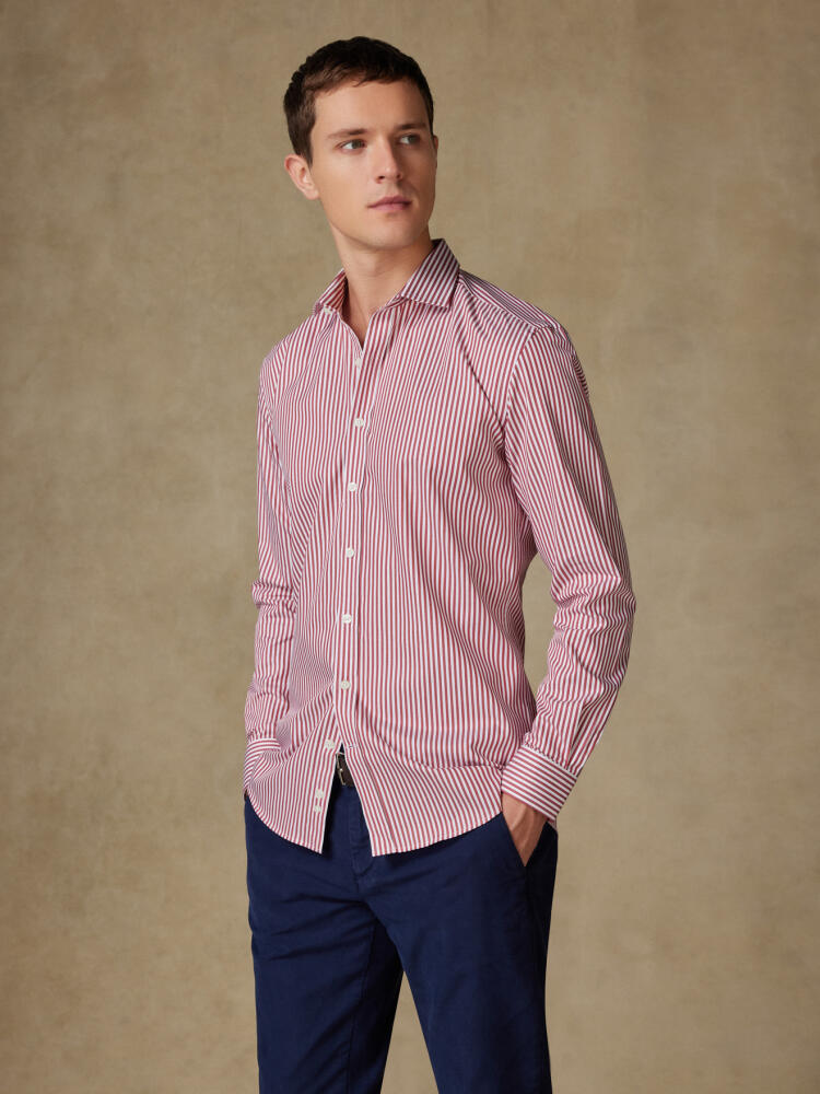 Chemise Nick à rayures rouges Chemises Homme