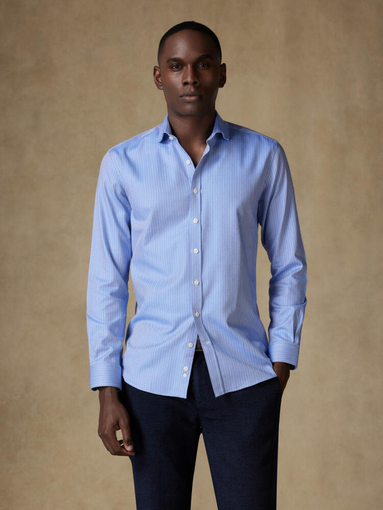 Chemise Perry en Chevron bleu Chemises Homme