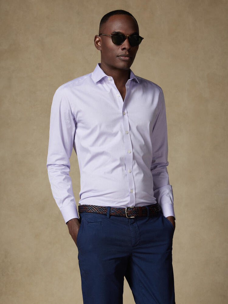 Chemise en pin point parme Chemises Homme