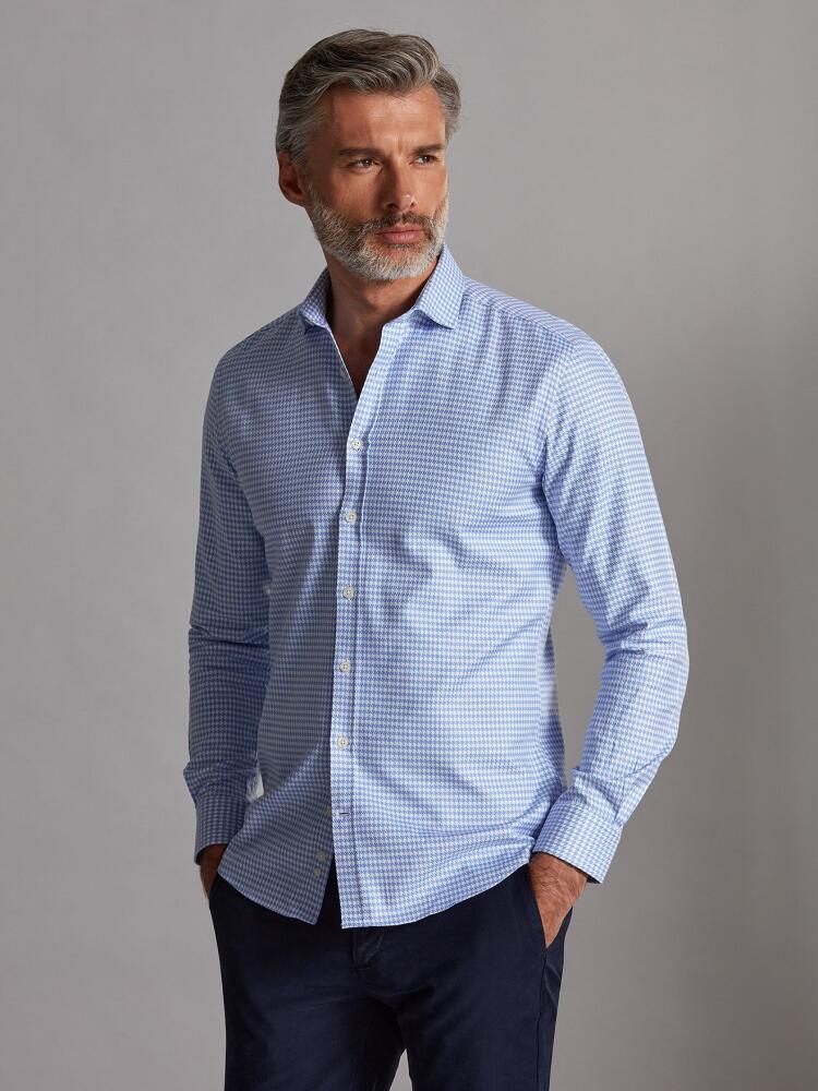 Chemise Ross à carreaux ciel Chemises Homme