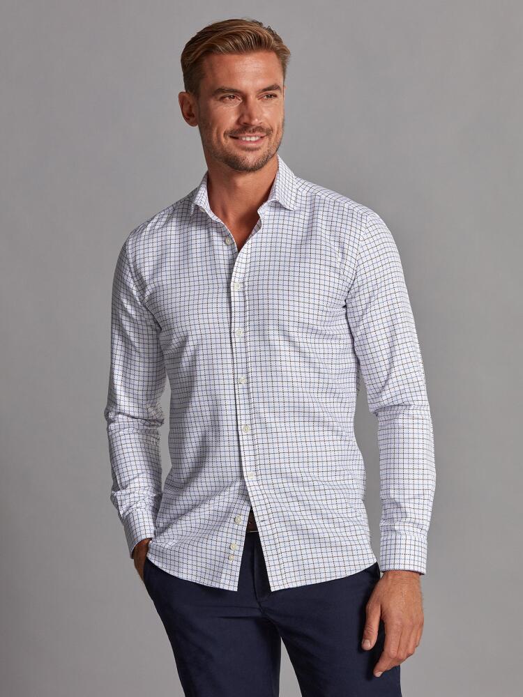 Chemise Sean à carreaux marron et bleus Chemises Homme