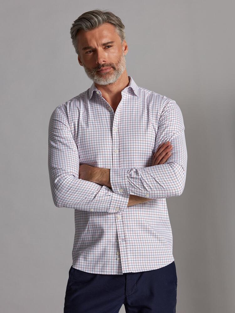 Chemise Sean à carreaux marine et rouges Chemises Homme