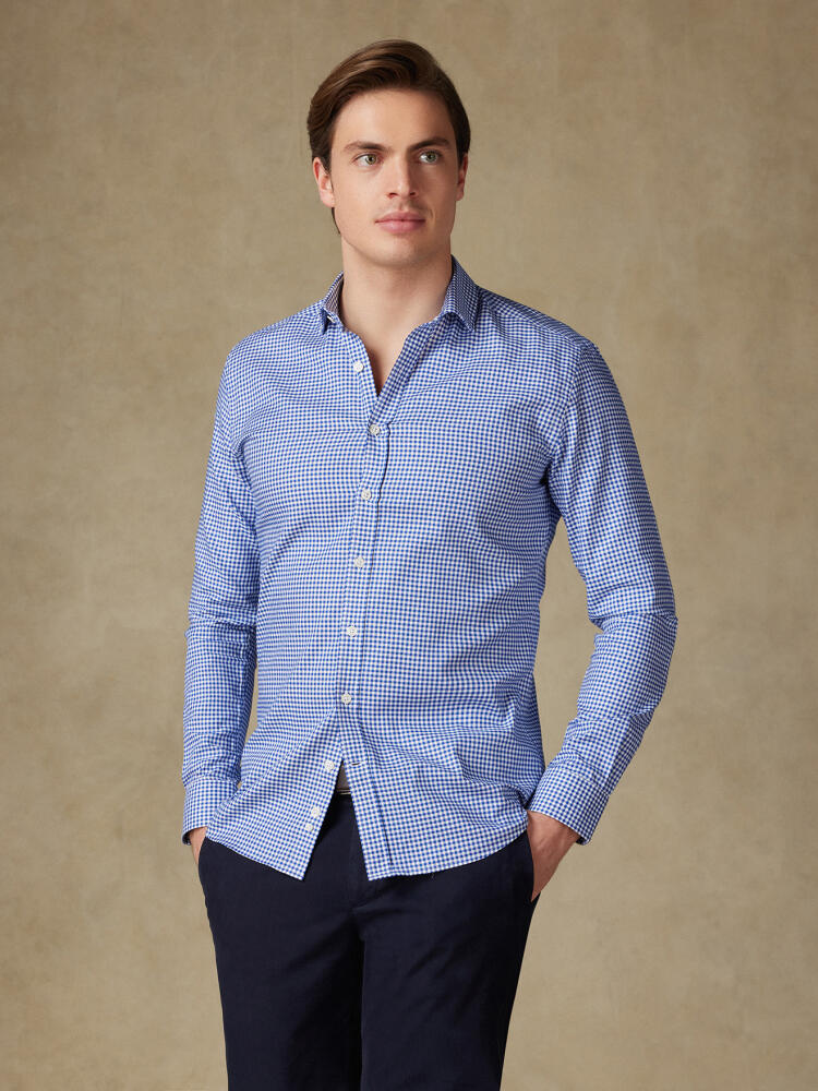 Chemise cintrée Anthony en vichy marine Chemises Homme