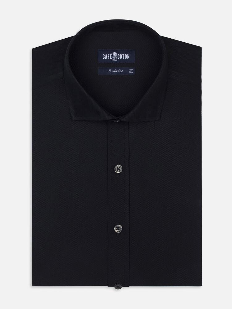 Chemise cintrée Benny en twill noir Chemises Homme