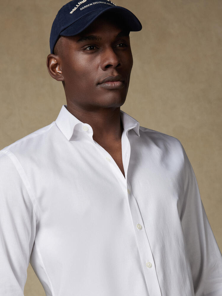 Chemise cintrée Bolton blanche en coton & lyocell Chemises Business Slim