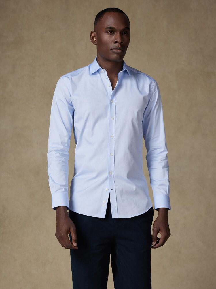 Chemise cintrée Brad en piqué ciel Chemises Homme