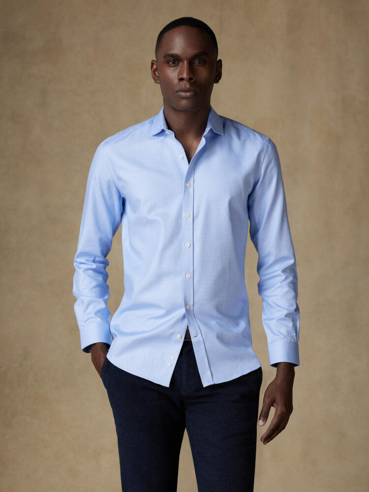 Chemise cintrée Cameron en twill ciel Chemises Homme
