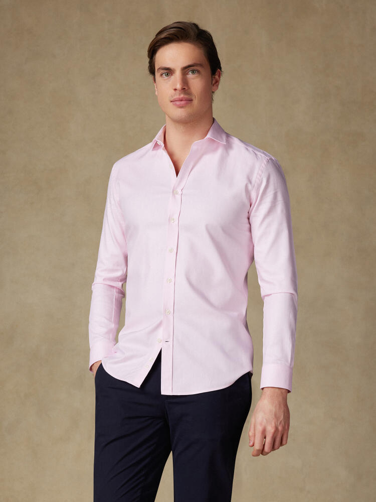 Chemise cintrée en chevron rose Chemises Homme