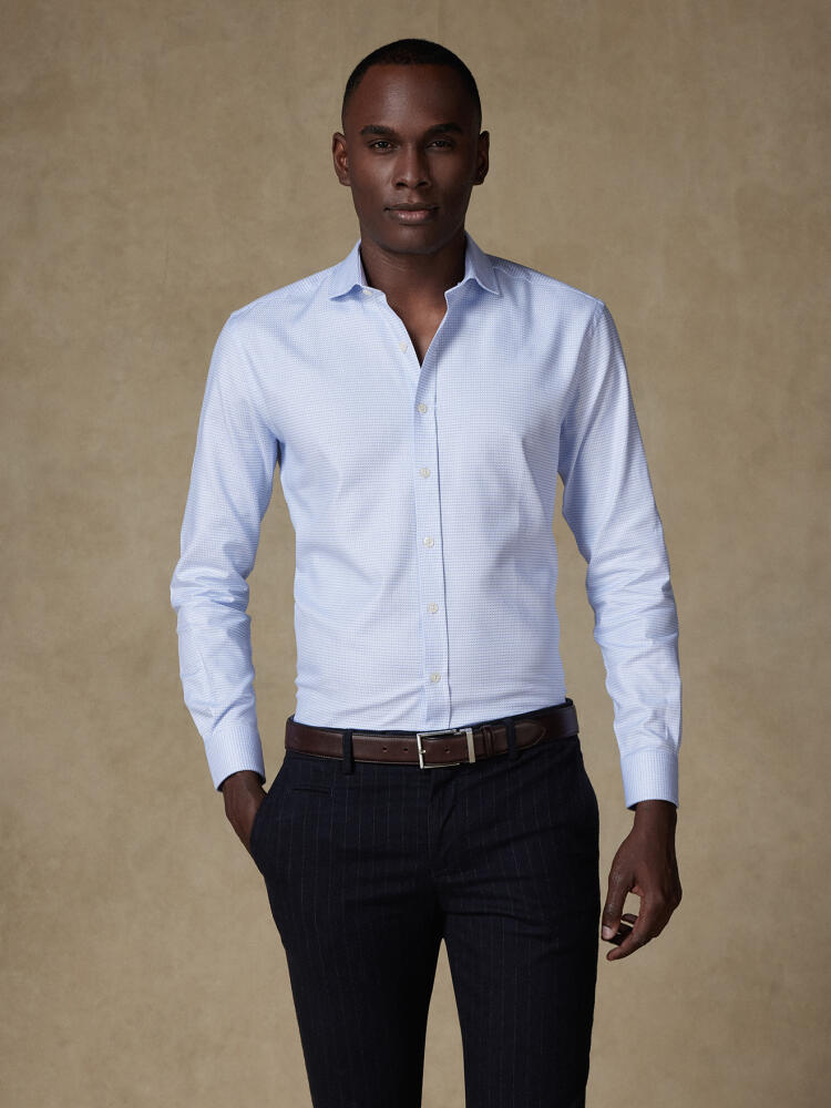 Chemise cintrée Cliff en twill ciel Chemises Business Slim