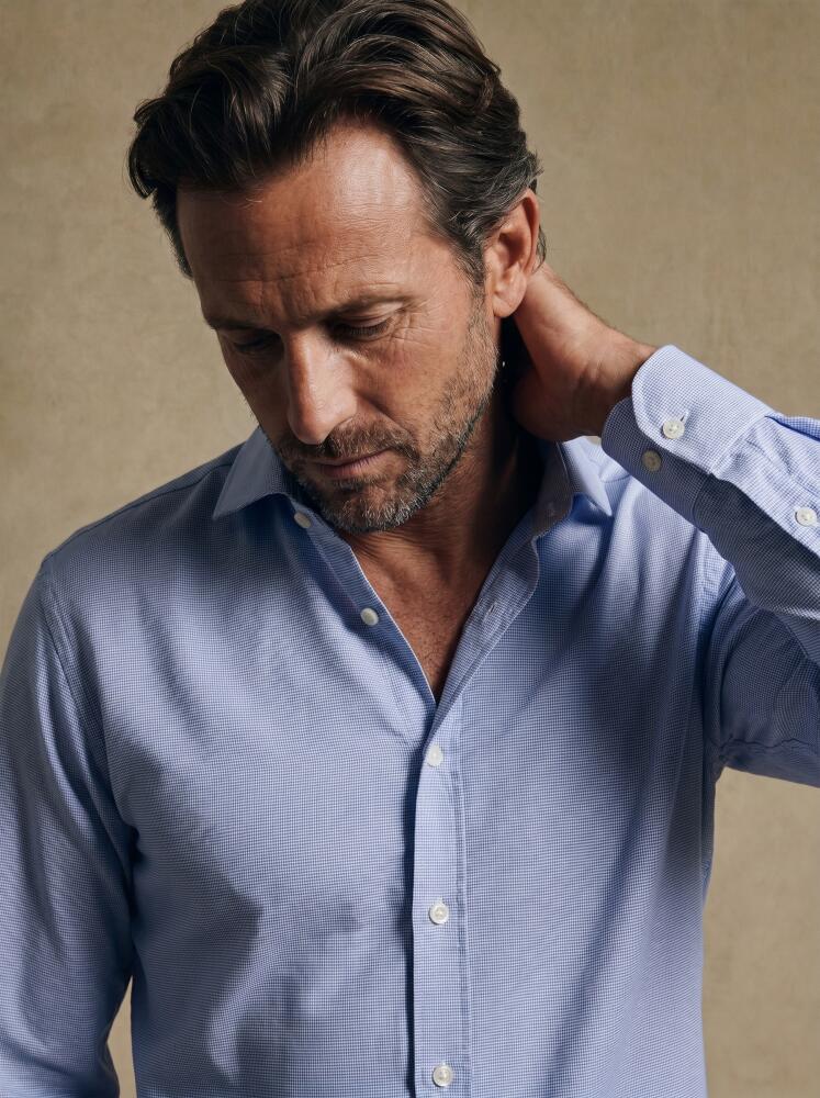 Chemise cintrée Conan texturée ciel Chemises Business Slim