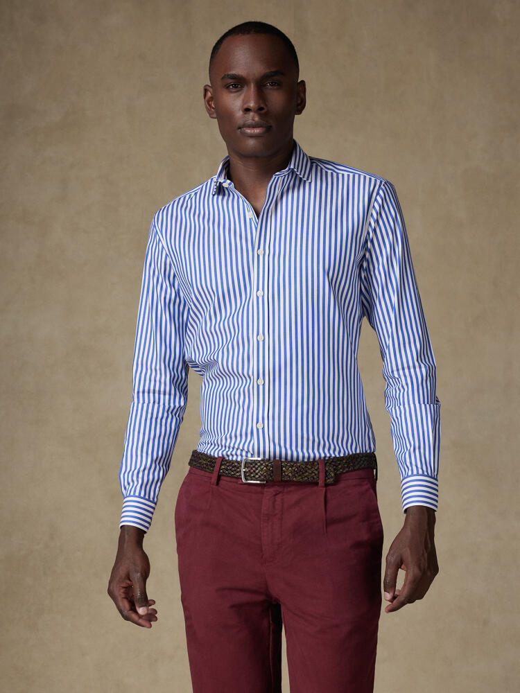 Chemise cintrée Dale à rayures marine Chemises Business Slim