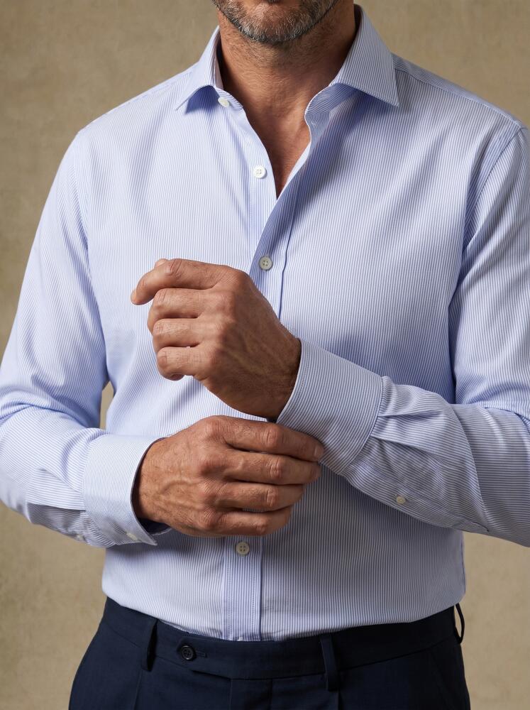 Chemise cintrée Dusk à rayures ciel Chemises Homme