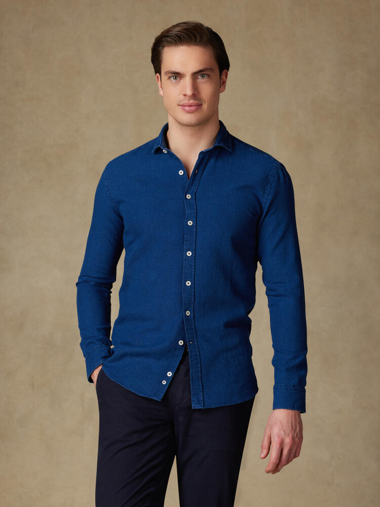 Chemise cintrée Erwin indigo Chemises Homme