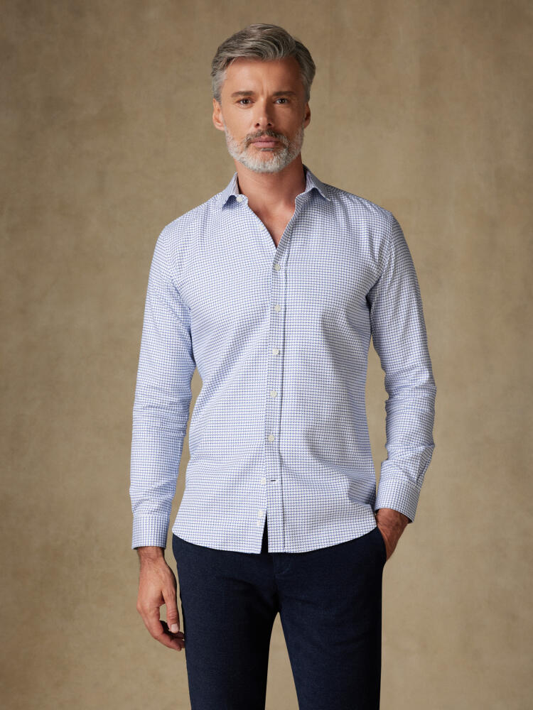 Chemise cintrée Harvey à carreaux marine Chemises Homme