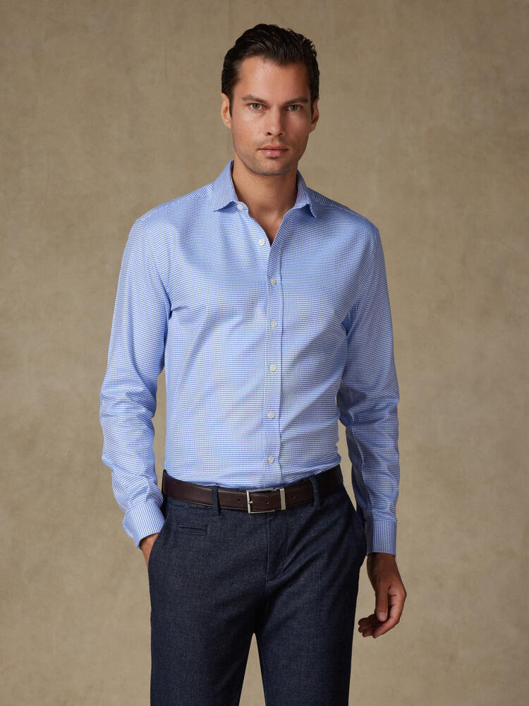 Chemise cintrée Ivy en twill bleu Chemises Business Slim