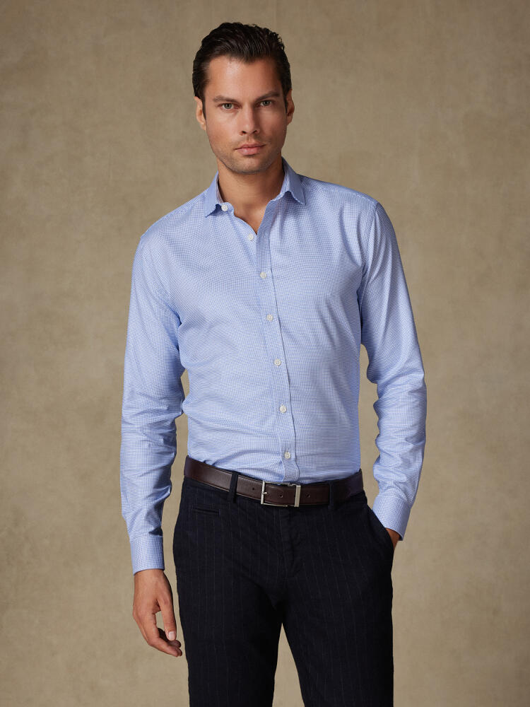 Chemise cintrée Jared en twill bleu Chemises Business Slim
