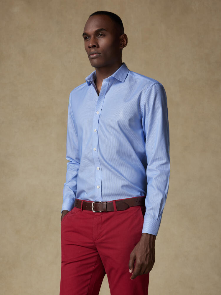 Chemise Theo à rayures marine Chemises Homme