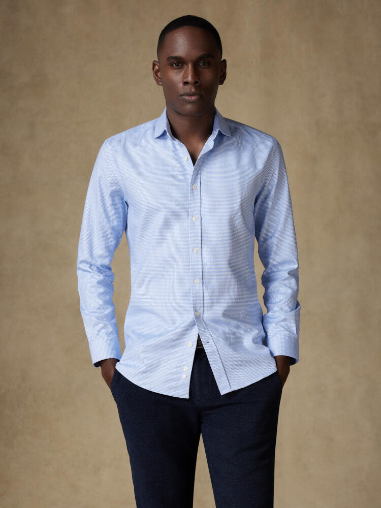 Chemise cintrée Willy en twill ciel Chemises Homme