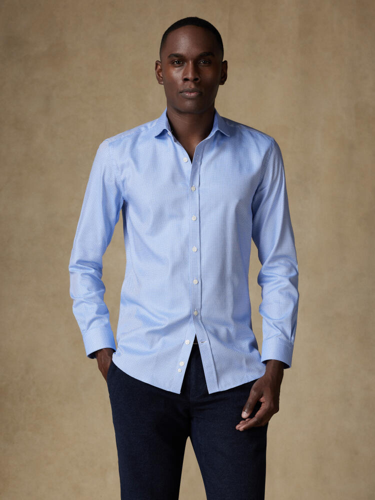 Chemise Smith en natté ciel Chemises Homme