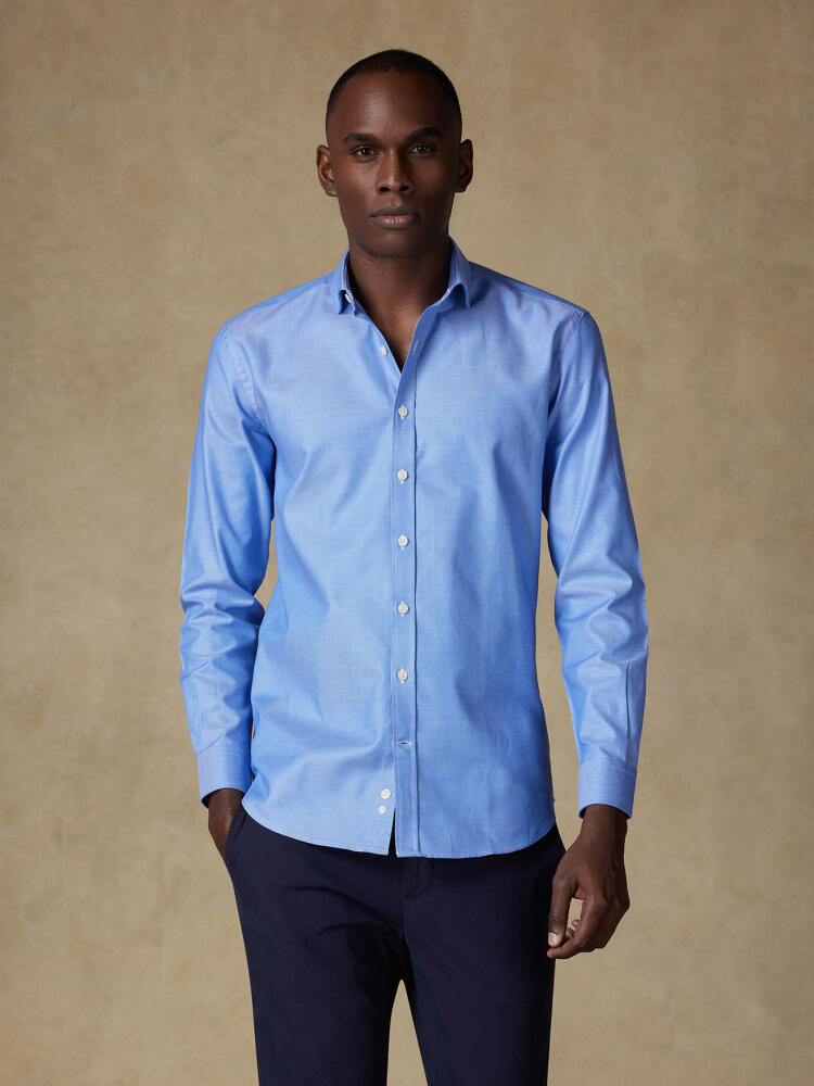 Chemise Sole en natté bleu Chemises Homme