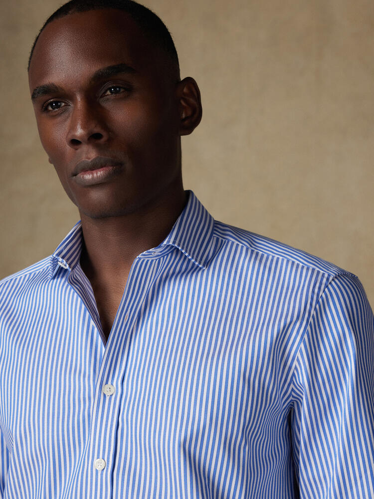 Chemise Sven à rayures bleues Chemises Homme